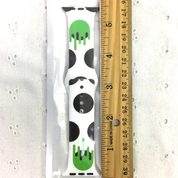 Black White Smart Watch Silicone Adjustable Watch Band - Picture 5 of 6